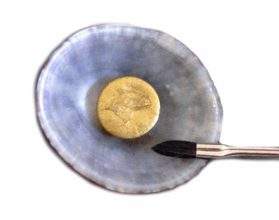 Muschelgold 23,75 Karat, mittel ca. 1,1g