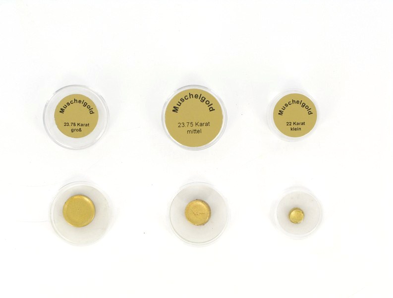 Muschelgold 23,75 Karat, klein ca. 0,4g