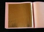 Massageblattgold im Heftchen 22 Karat, 25 Blatt, 80x80mm, transfer