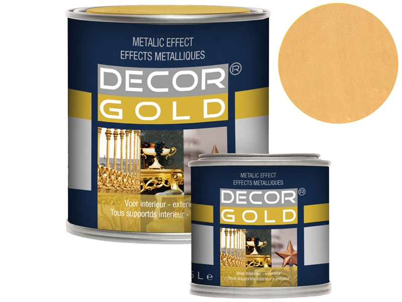 Decor Gold® Metallicfarbe, 7 Farben und 2 Größen wählbar